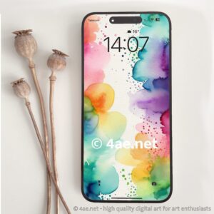 abstract watercolor phone wallpapers 003