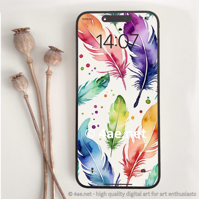 Free Abstract Watercolor Phone Wallpapers 007