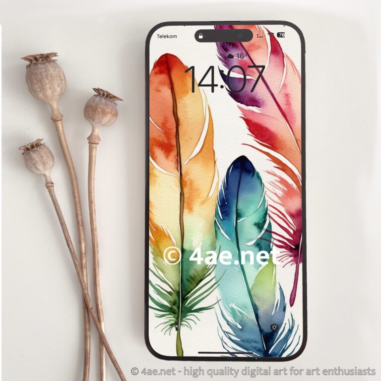 Free Abstract Watercolor Phone Wallpapers 008
