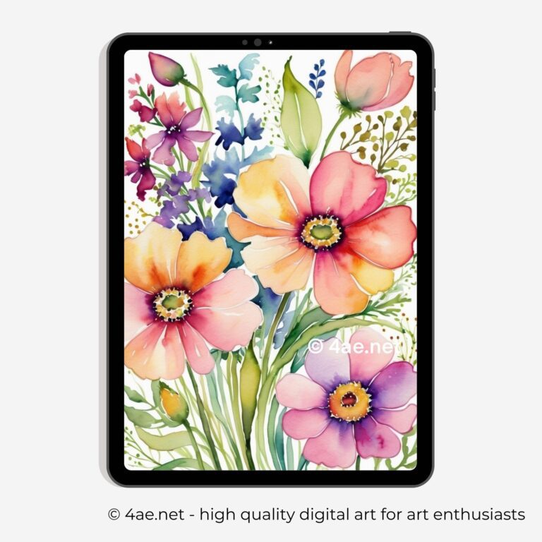 free floral iPad wallpaper, floral wallpaper, Samsung galaxy tablet digital background 12