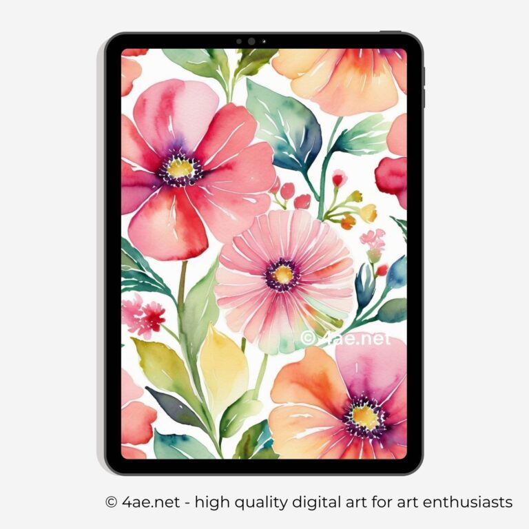 free iPad wallpaper, floral wallpaper, Samsung galaxy tablet digital background 25