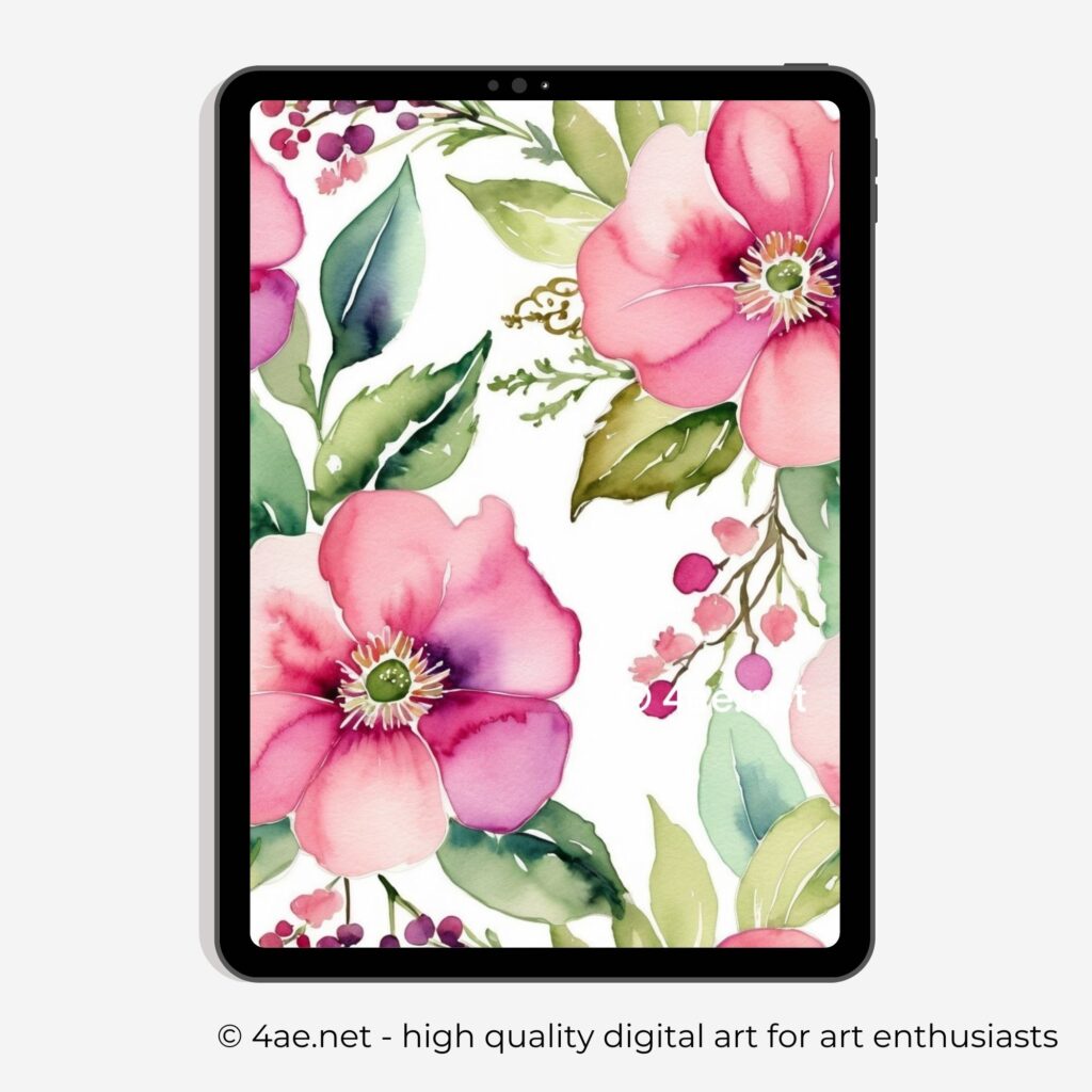 free iPad wallpaper, floral wallpaper, Samsung galaxy tablet digital background 27