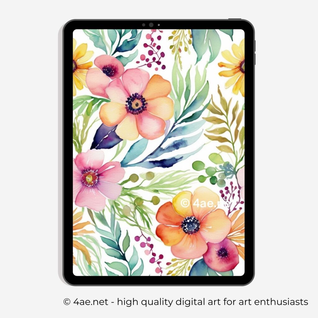 free iPad wallpaper, floral wallpaper, Samsung galaxy tablet digital flower background 37 Floral iPad Wallpaper