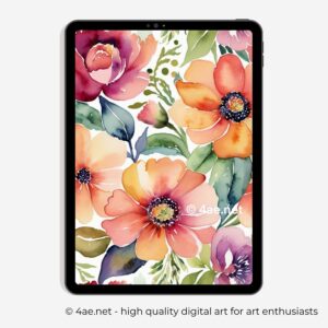 free iPad wallpaper, floral wallpaper, Samsung galaxy tablet digital flower background 50 Floral iPad Wallpaper