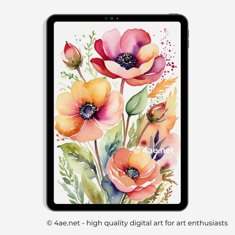 free iPad wallpaper, floral wallpaper, Samsung galaxy tablet digital flower background 54 Floral iPad Wallpaper