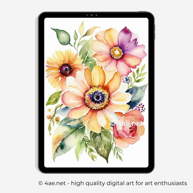 Floral iPad Wallpaper #57 Blossom Symphony
