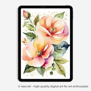 free iPad wallpaper, floral wallpaper, Samsung galaxy tablet digital flower background 58 Floral iPad Wallpaper