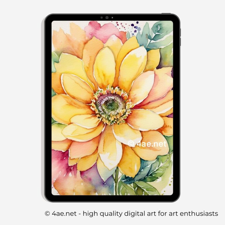 Floral iPad Wallpaper #59 Whispering Dahlia