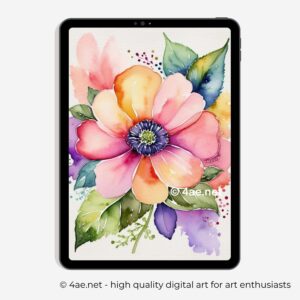 free iPad wallpaper, floral wallpaper, Samsung galaxy tablet digital flower background 61 Floral iPad Wallpaper