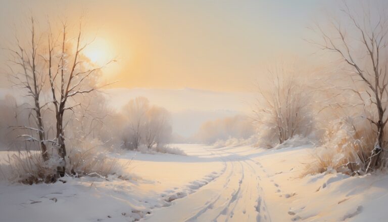 a snowy road with trees and a mountain in the background - Winter Desktop Background, Stunning Winter Landscape Wallpapers