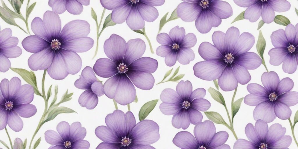 a pattern of purple flowers Purple Flowers in Digital Art