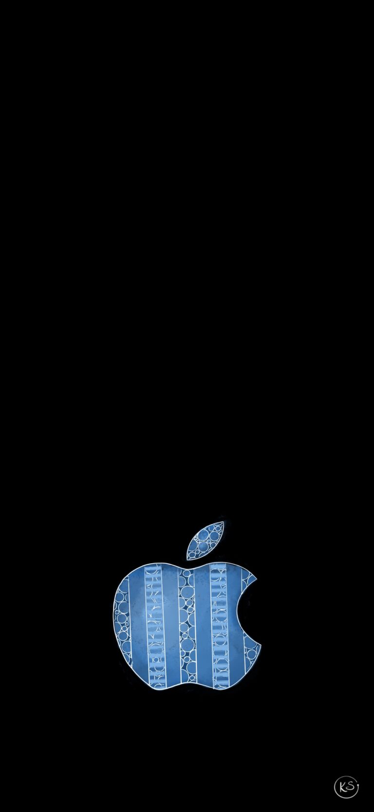 Blue Apple – iPhone Wallpaper